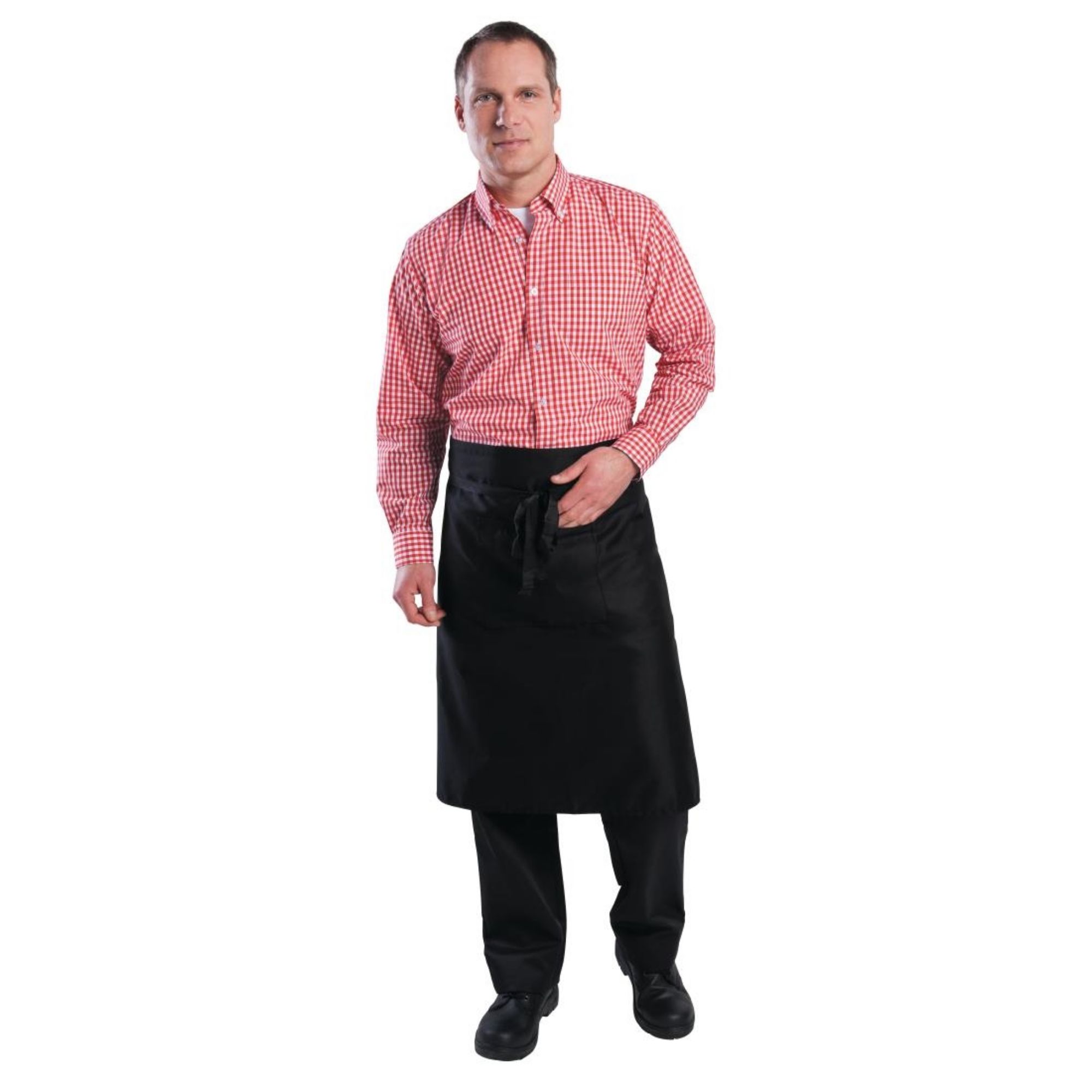 Picture of Chef Works Mens Gingham Shirt Red 2XL