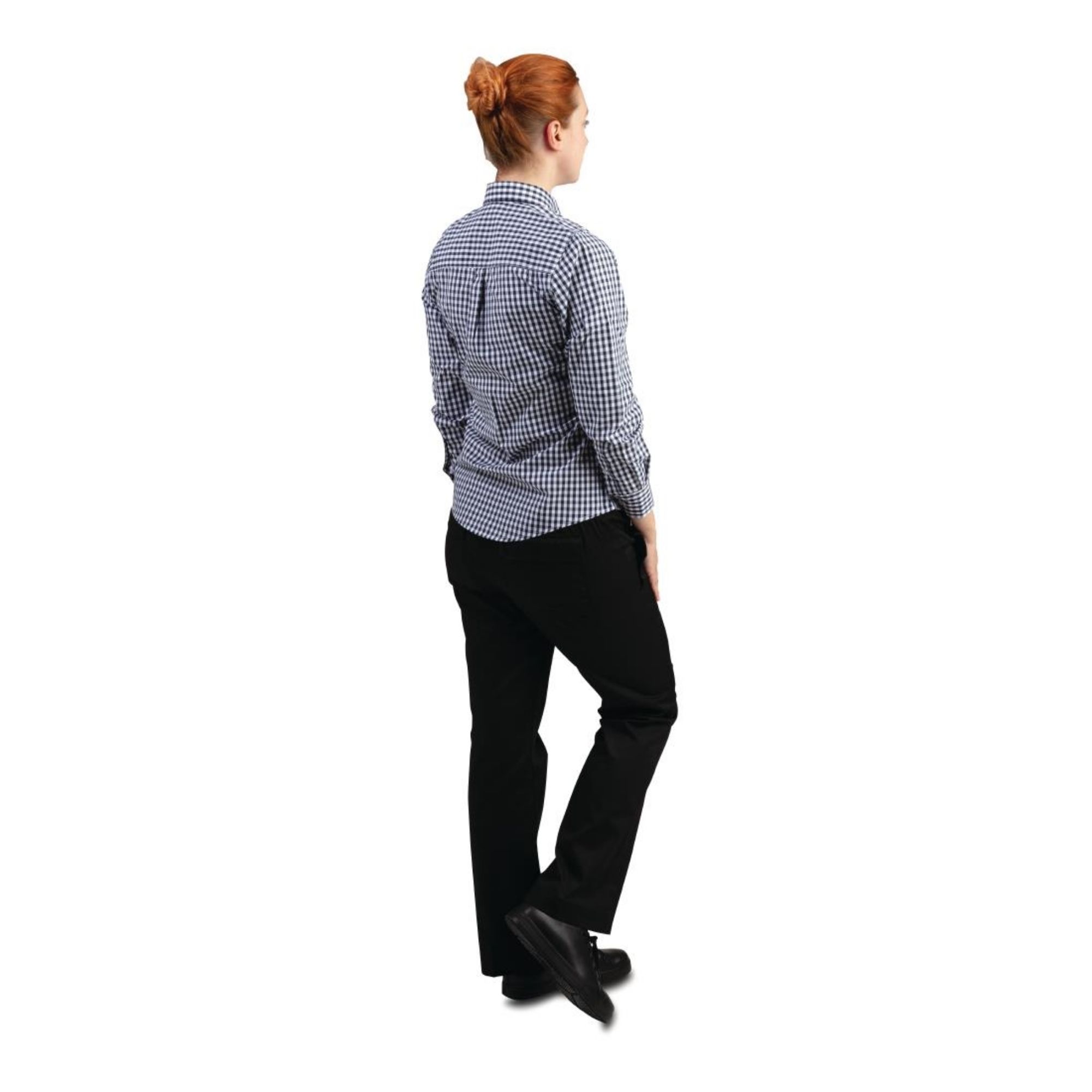 Picture of Chef Works Womens Gingham Shirt Black M