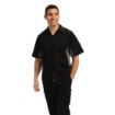 Picture of Chef Works Unisex Contrast Shirt Black & Grey XS