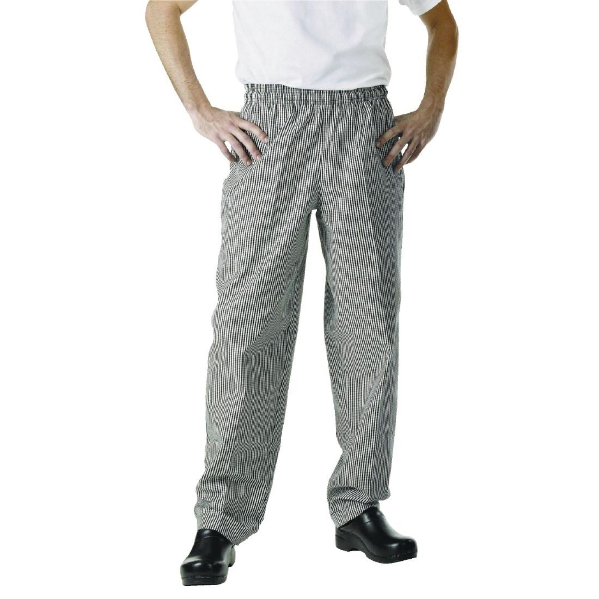 Picture of Chef Works Essential Baggy Pants Small Black Check 3XL