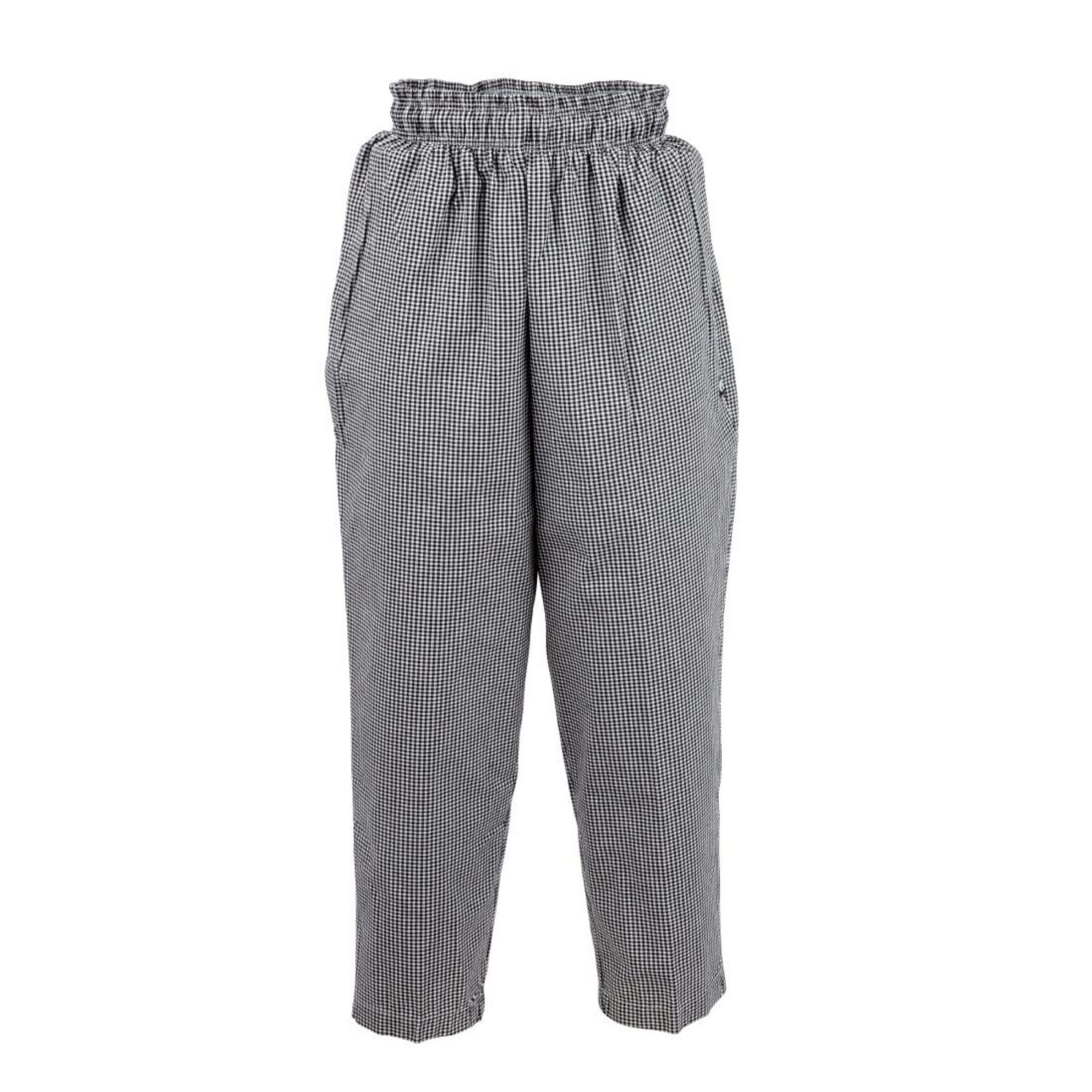 Picture of Chef Works Essential Baggy Pants Small Black Check 3XL