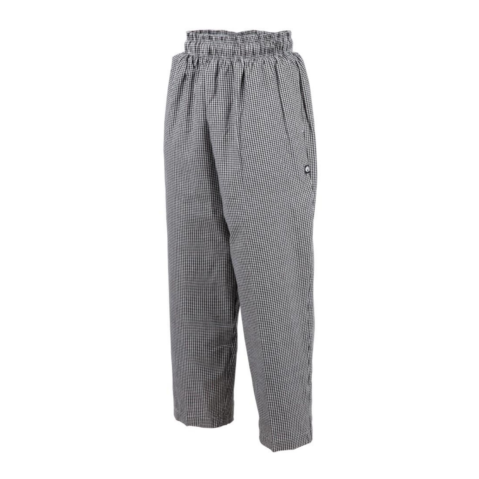 Picture of Chef Works Essential Baggy Pants Small Black Check 3XL