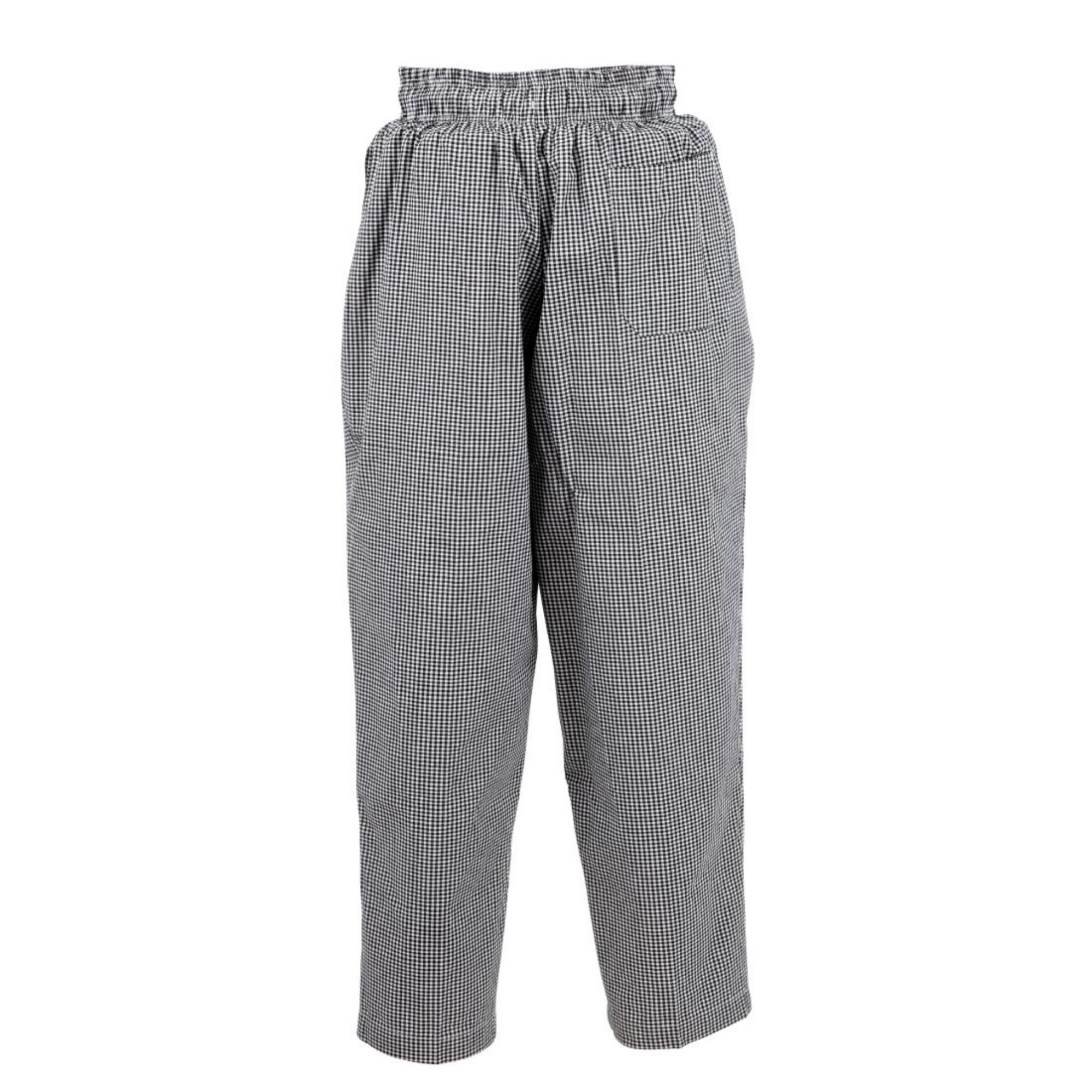 Picture of Chef Works Essential Baggy Pants Small Black Check 3XL