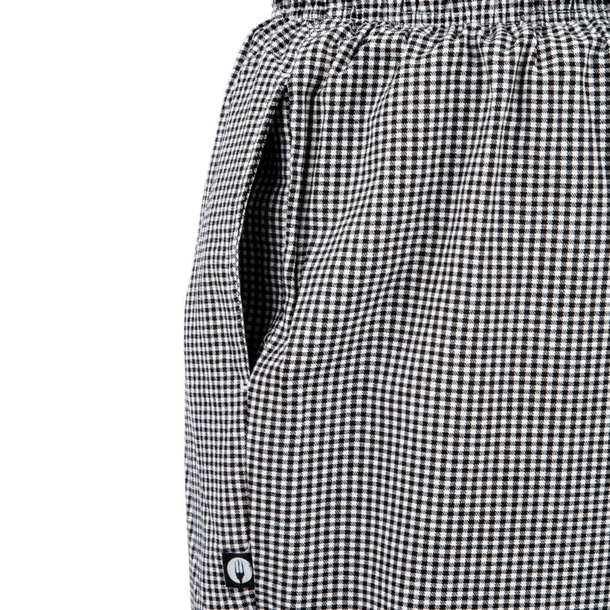 Picture of Chef Works Essential Baggy Pants Small Black Check 4XL