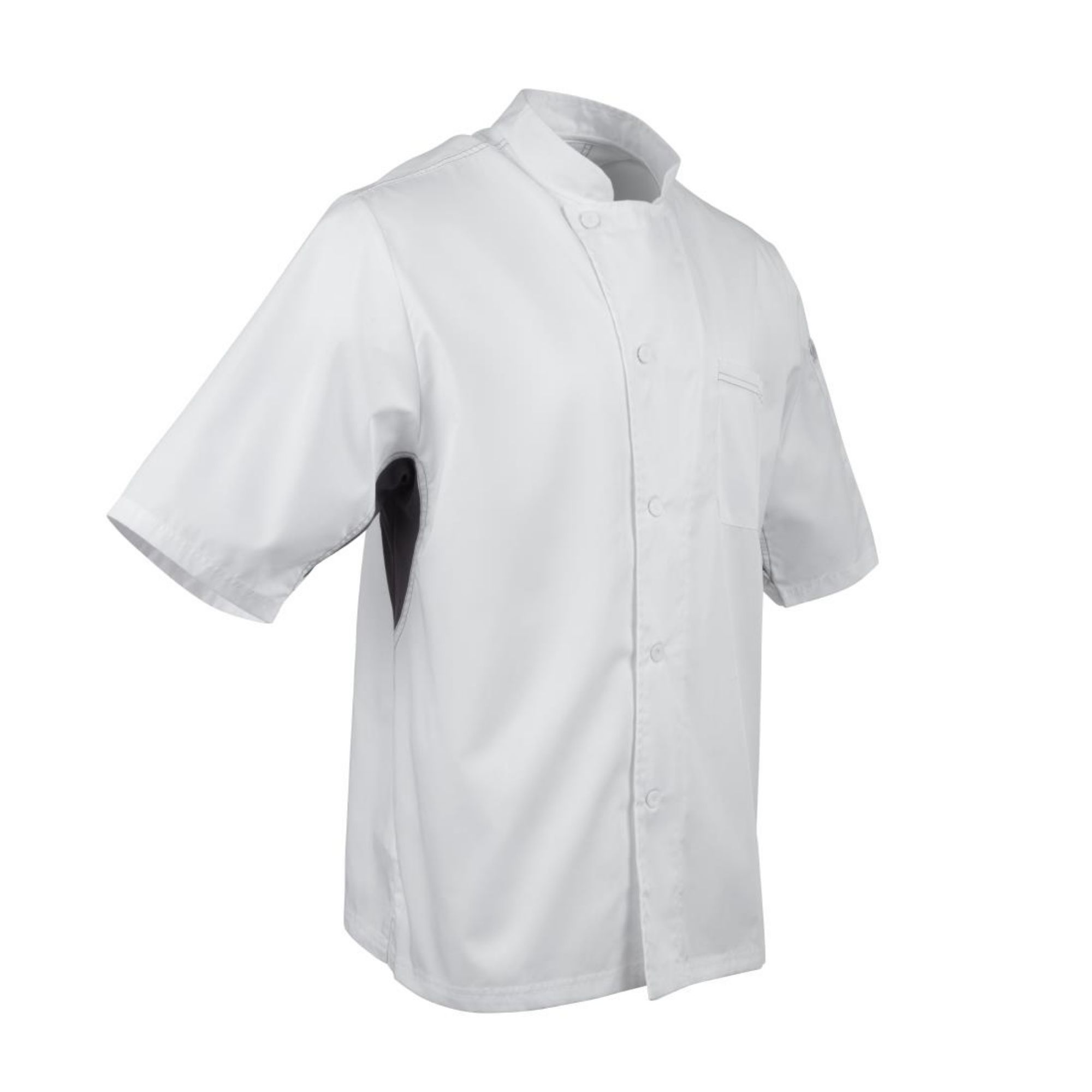 Picture of Chef Works Valais Unisex Chef Jacket White with Grey 2XL