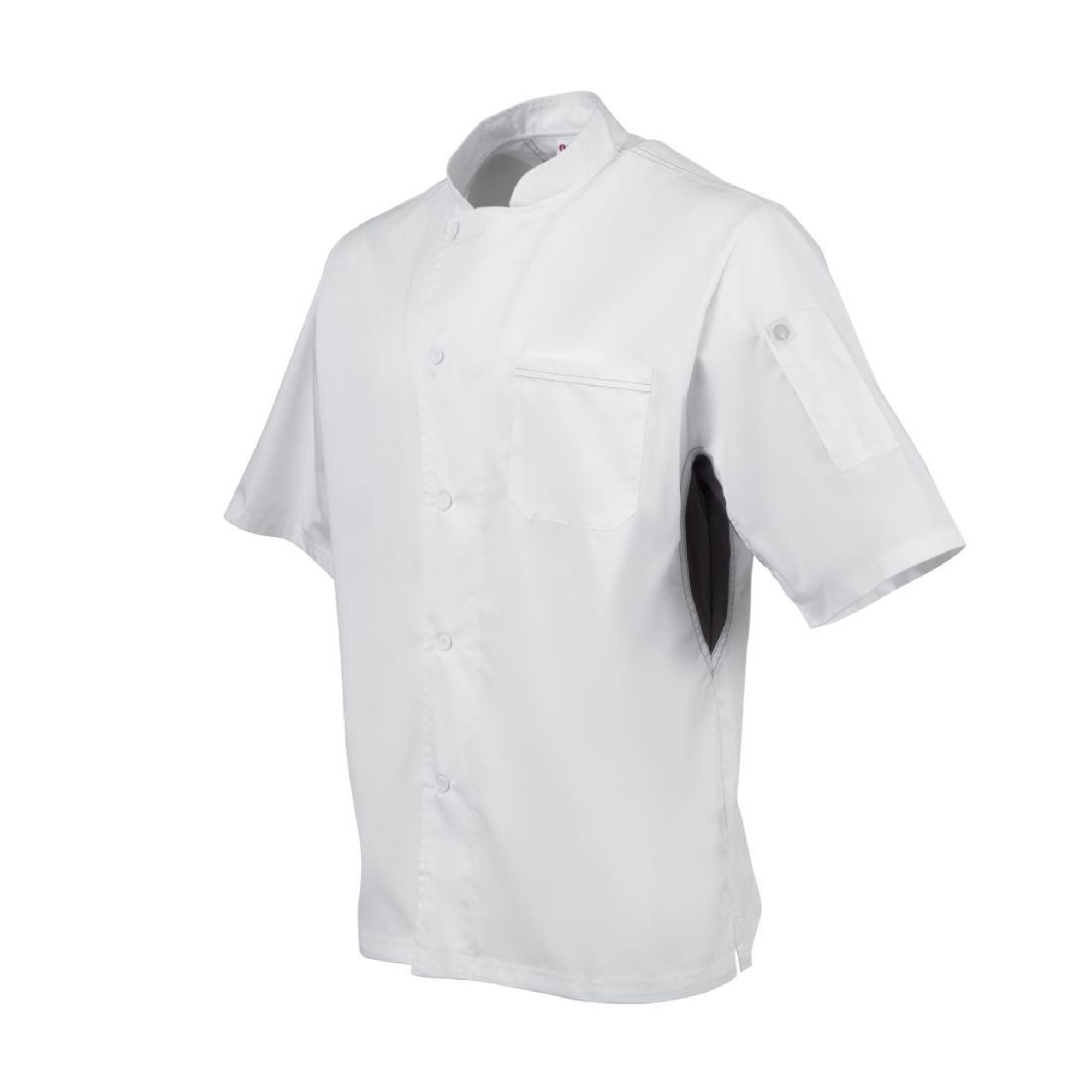 Picture of Chef Works Valais Unisex Chef Jacket White with Grey 2XL