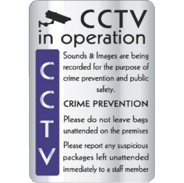 Picture of Vogue CCTV In Operation Crime Prevention Sign