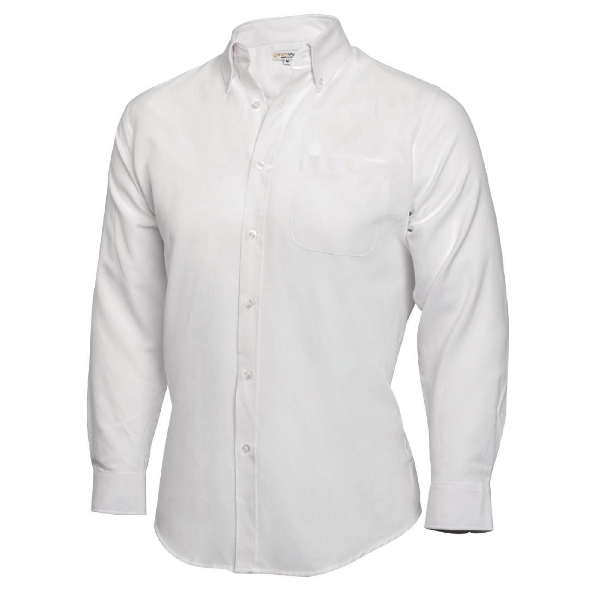 Picture of Chef Works Oxford Button Down Collar Shirt White L