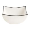 Picture of Arcoroc Appetizer Ludico Deep Square Bowls Black Line 90mm (24 Pack)