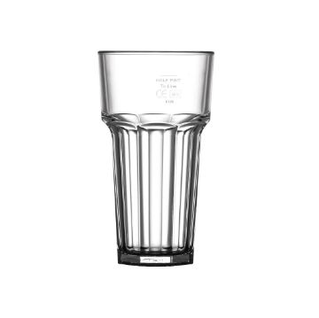 Picture of BBP Polycarbonate American Hi Ball Glasses Lined Half Pint CE Marked at 285ml (36 Pack)