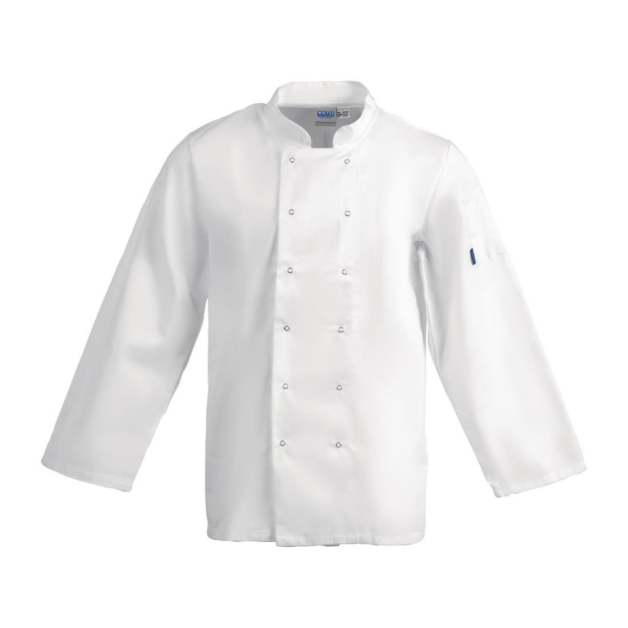 Picture of Whites Vegas Unisex Chef Jackets Long Sleeve White L (5 Pack)