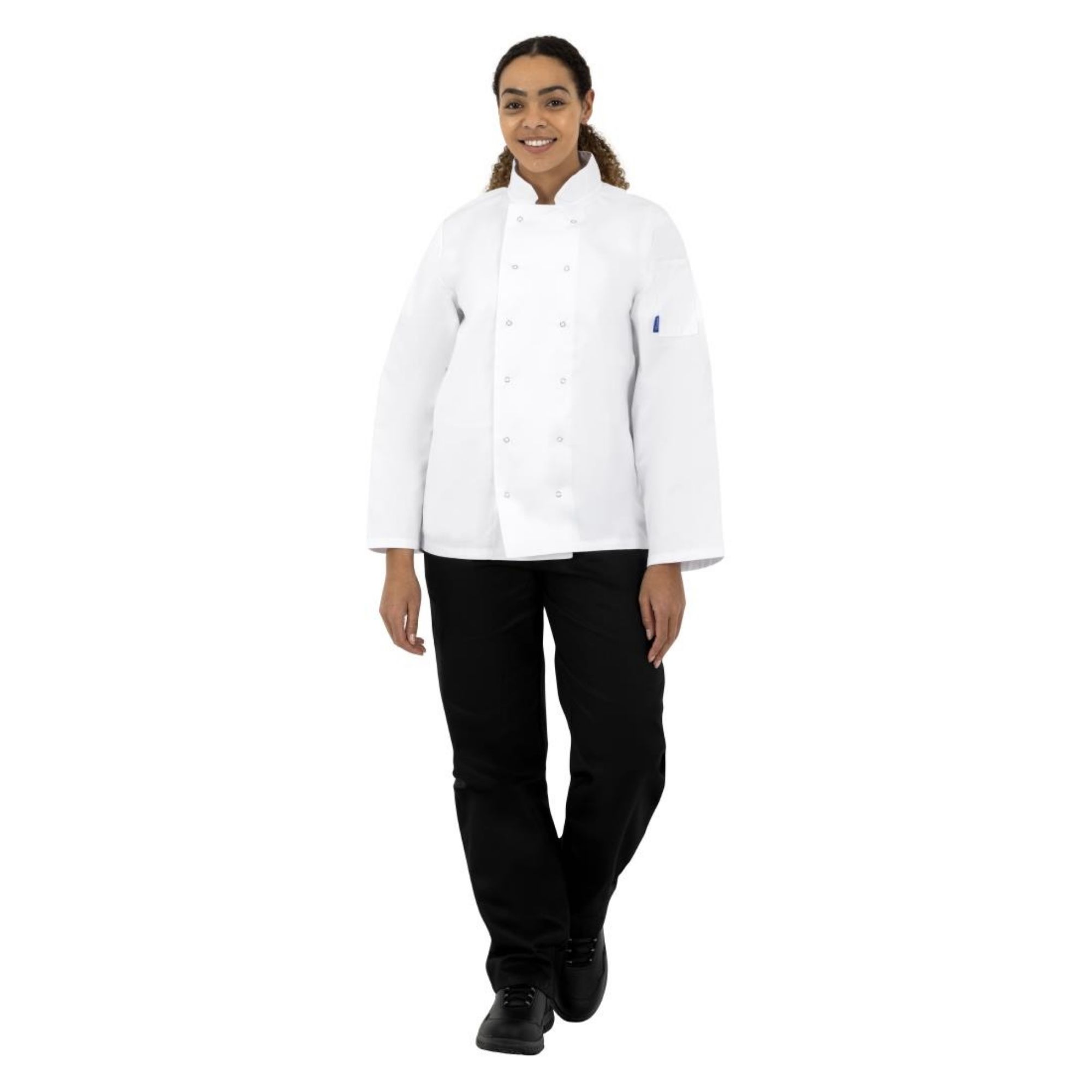 Picture of Whites Vegas Unisex Chef Jackets Long Sleeve White L (5 Pack)