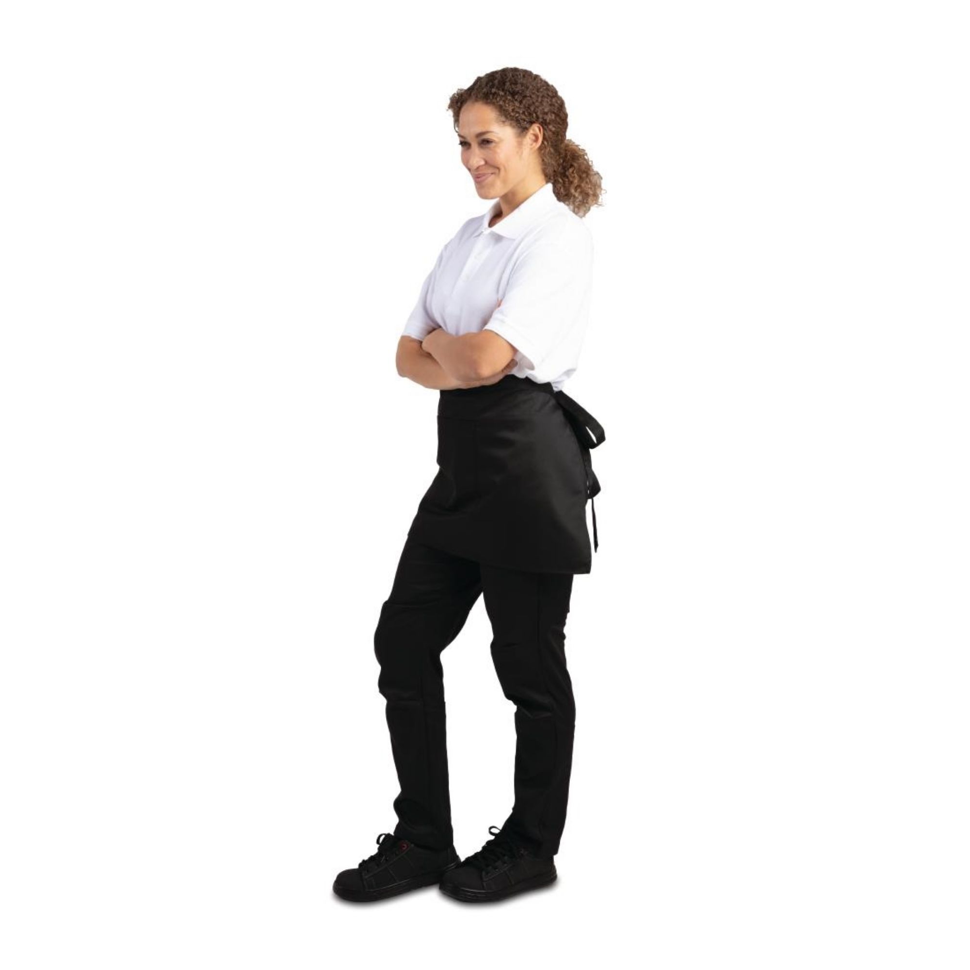 Picture of Whites Waist Aprons Black (5 Pack)