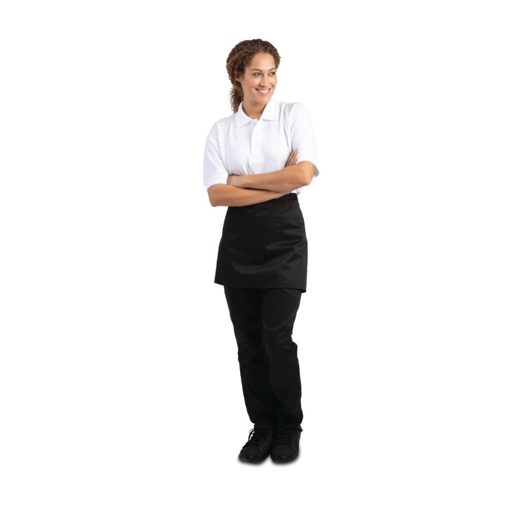Picture of Whites Waist Aprons Black (5 Pack)