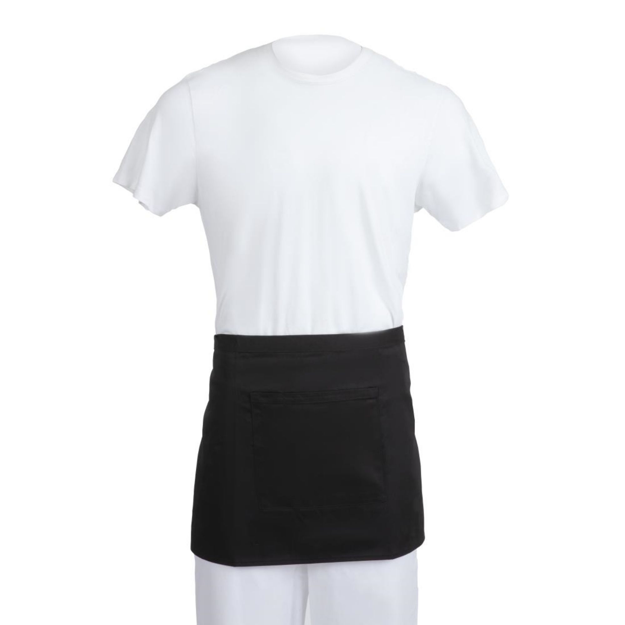 Picture of Whites Waist Aprons Black (5 Pack)