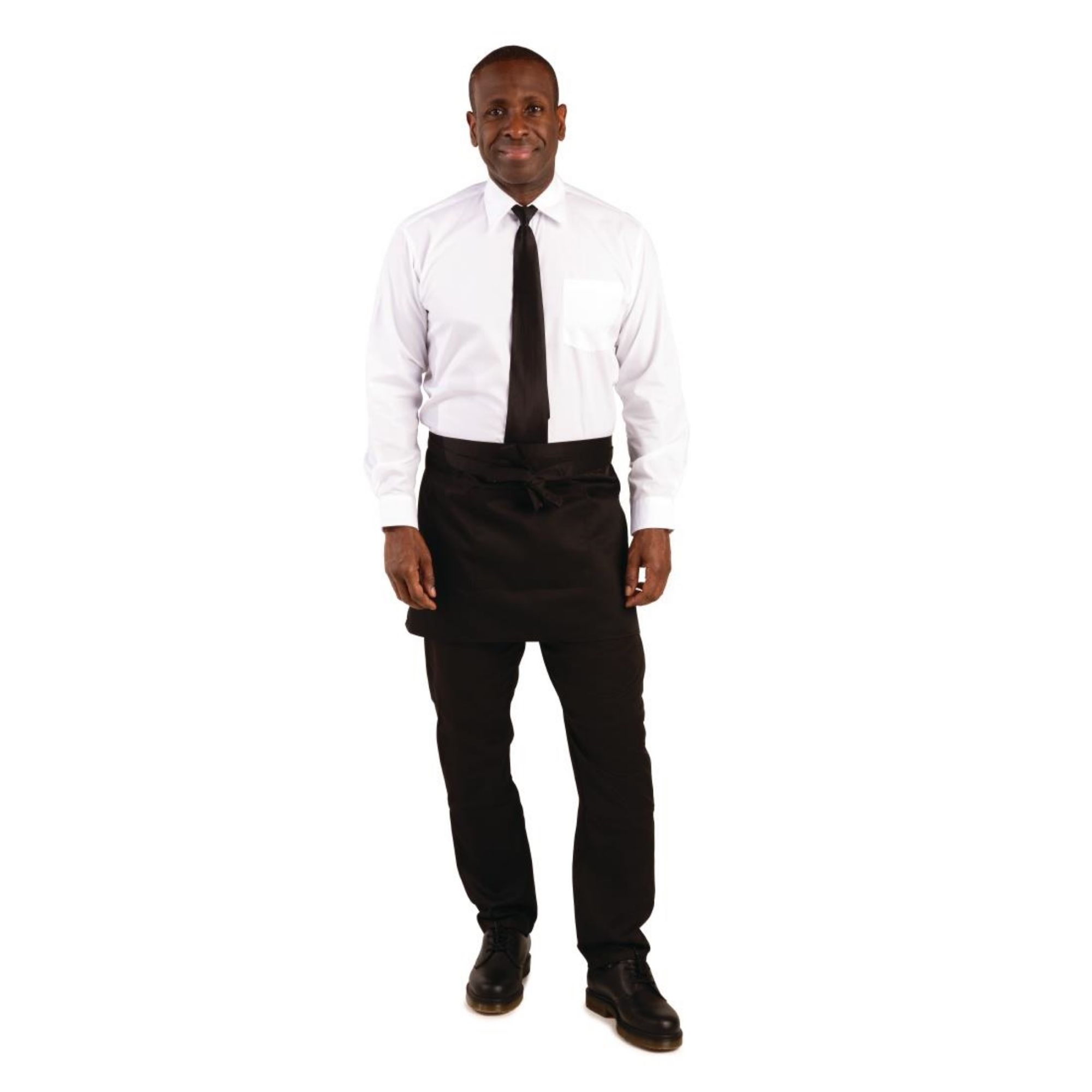 Picture of Whites Waist Aprons Black (5 Pack)