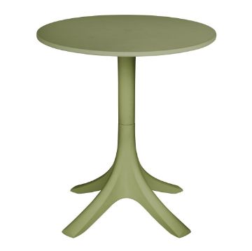 Picture of Bolero Verona 700mm Round Cafe Table - Olive Green