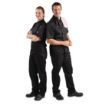 Picture of Whites Vegas Unisex Chef Jackets Short Sleeve Black S (5 Pack)