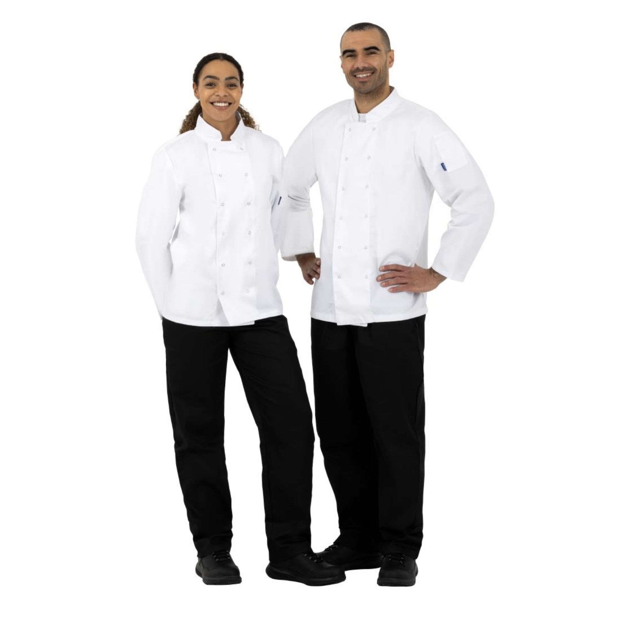 Picture of Whites Vegas Unisex Chef Jackets Long Sleeve White S (5 Pack)