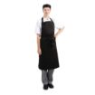 Picture of Whites Bib Aprons Black (5 Pack)