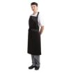 Picture of Whites Bib Aprons Black (5 Pack)