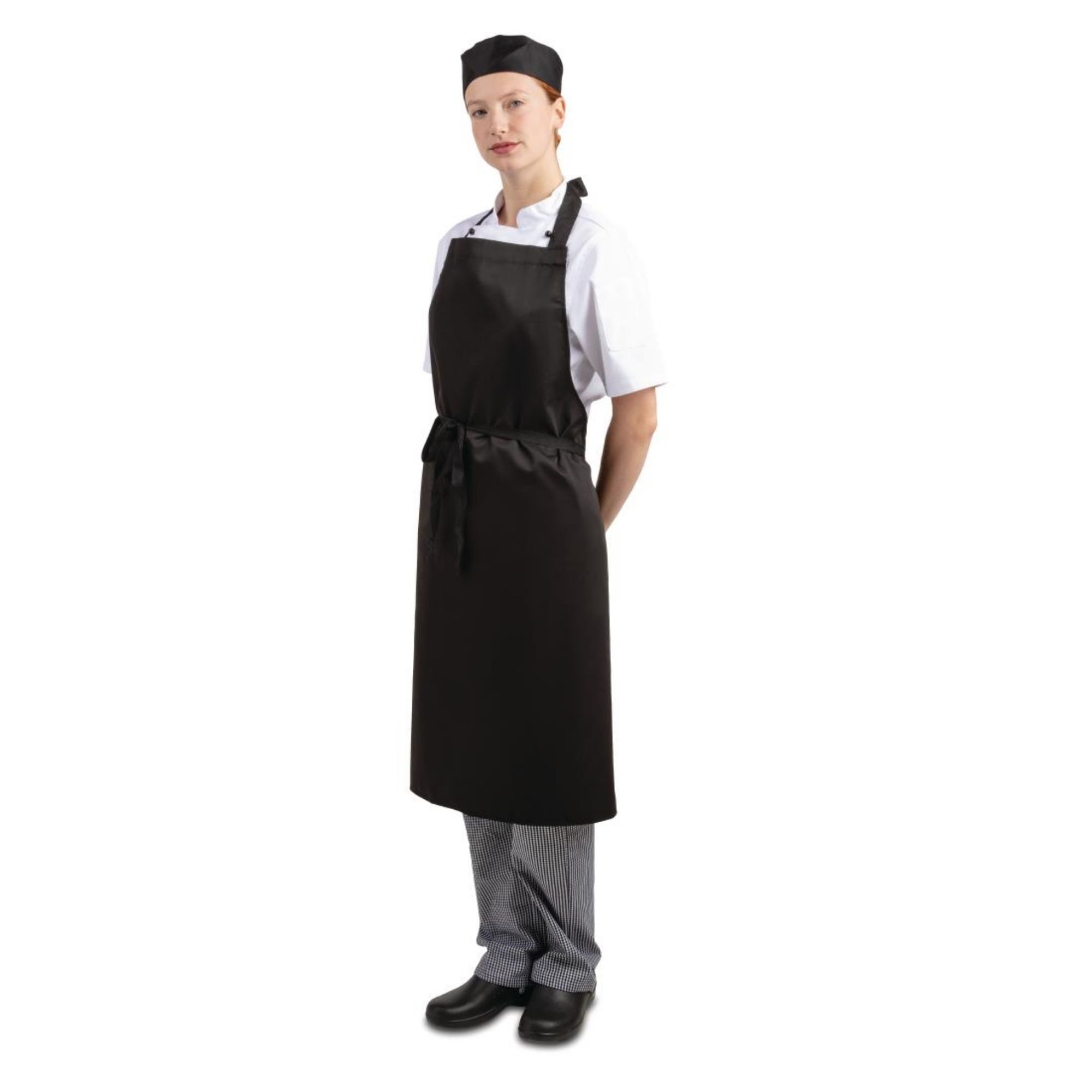 Picture of Whites Bib Aprons Black (5 Pack)