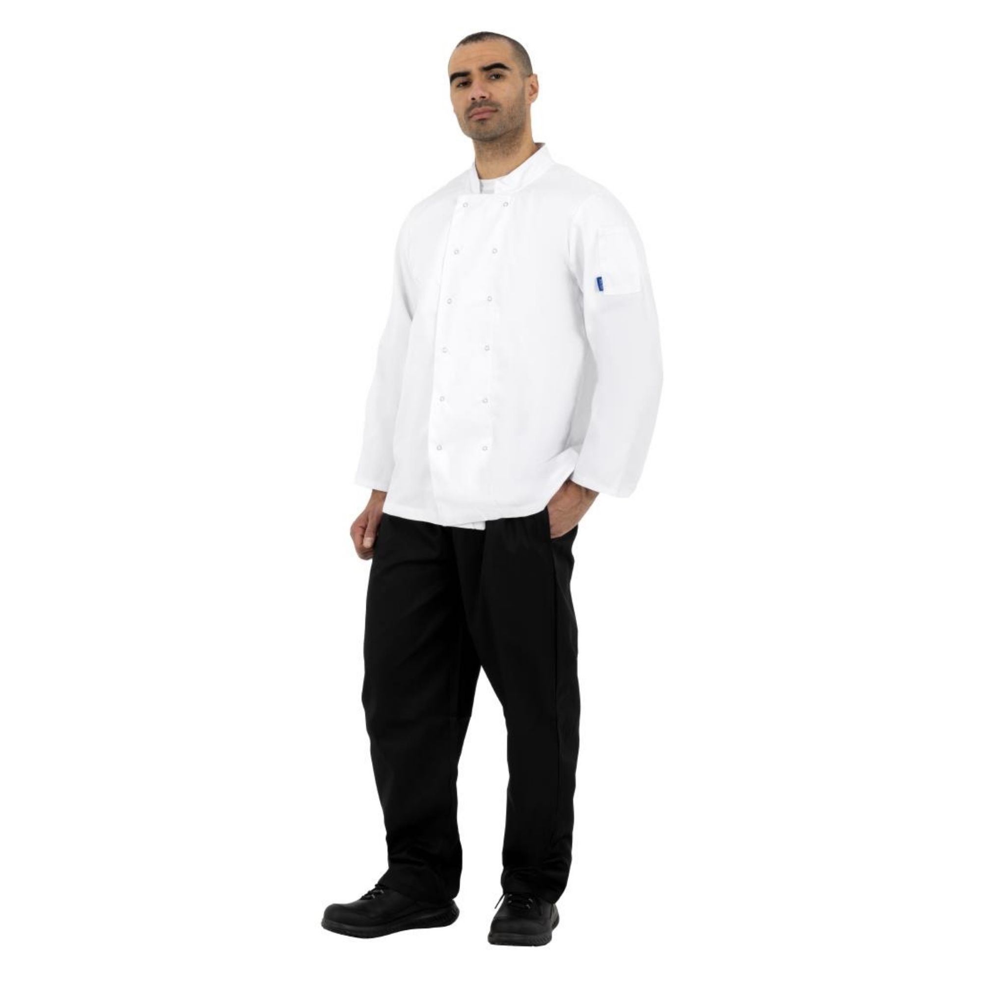 Picture of Whites Vegas Unisex Chef Jackets Long Sleeve White M (5 Pack)