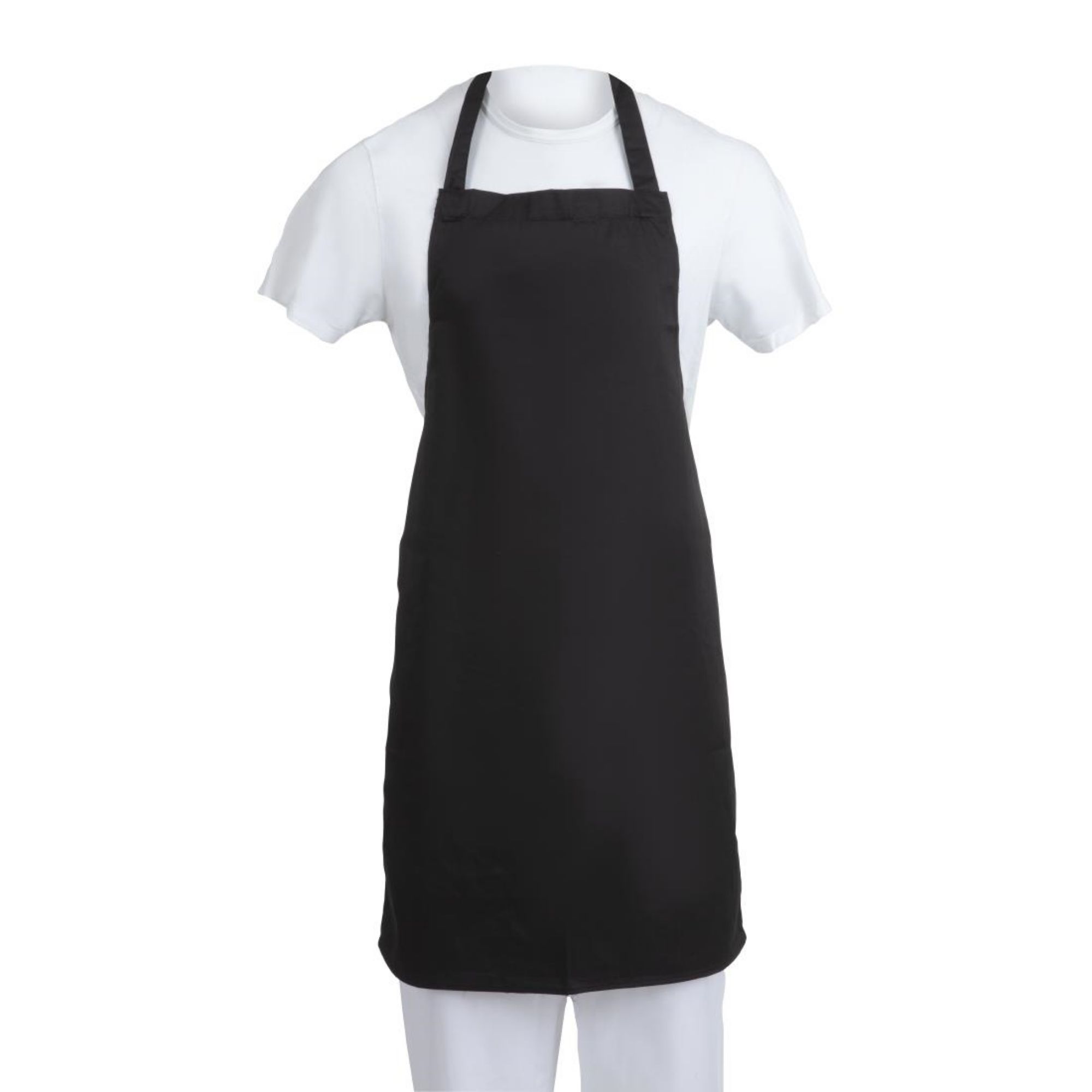 Picture of Whites Bib Aprons Black (5 Pack)