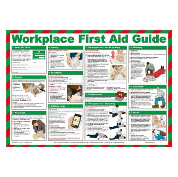 Picture of Mileta Workplace First Aid Guide Poster 590x420mm
