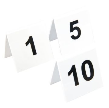 Picture of Plastic Table Numbers 1-10