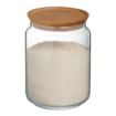 Picture of Luminarc Pure Jars & Wood Lids 2Ltr (6 Pack)