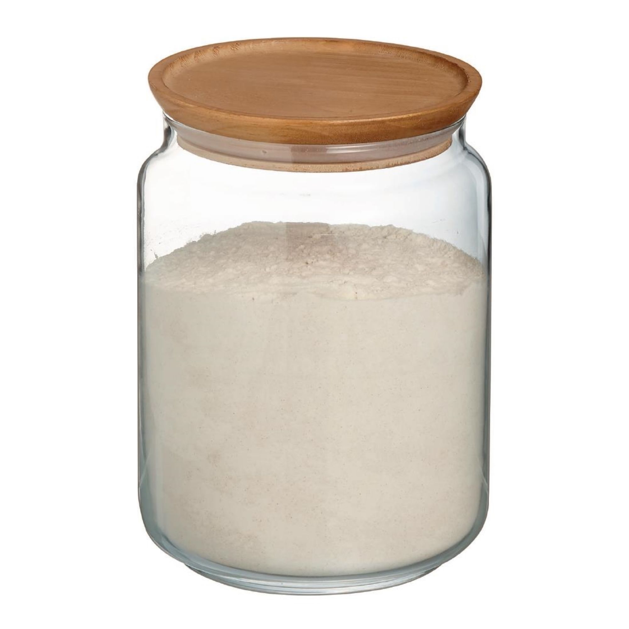Picture of Luminarc Pure Jars & Wood Lids 2Ltr (6 Pack)