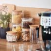 Picture of Luminarc Pure Jars & Wood Lids 2Ltr (6 Pack)