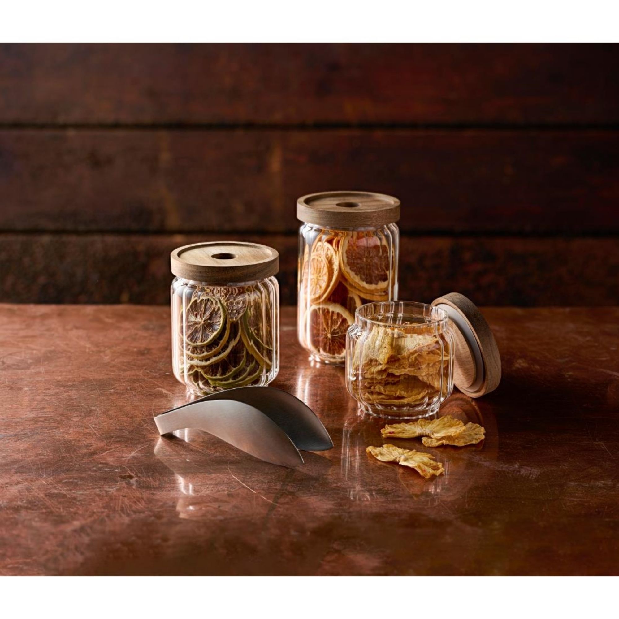 Picture of ARTBAR Condiment Jars and Wooden Lids 390ml (24 Pack)