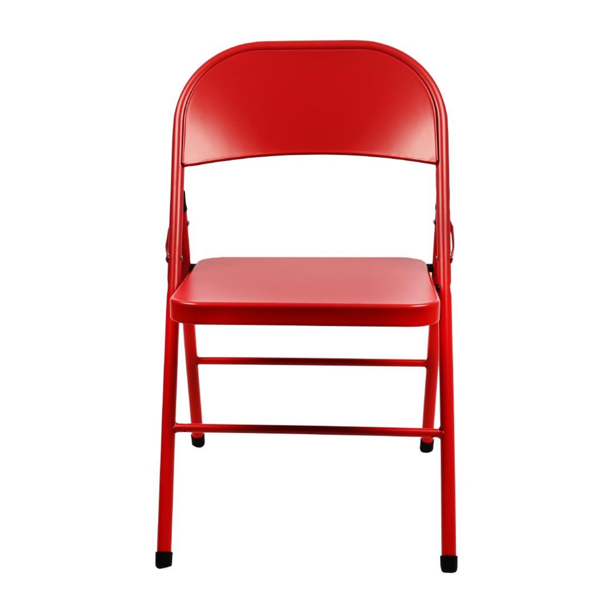 Picture of Bolero Folding Metal Chairs Red (4 Pack)