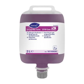 Picture of Diversey Suma Bac Conc D10 Concentrated Detergent Disinfectant 2Ltr