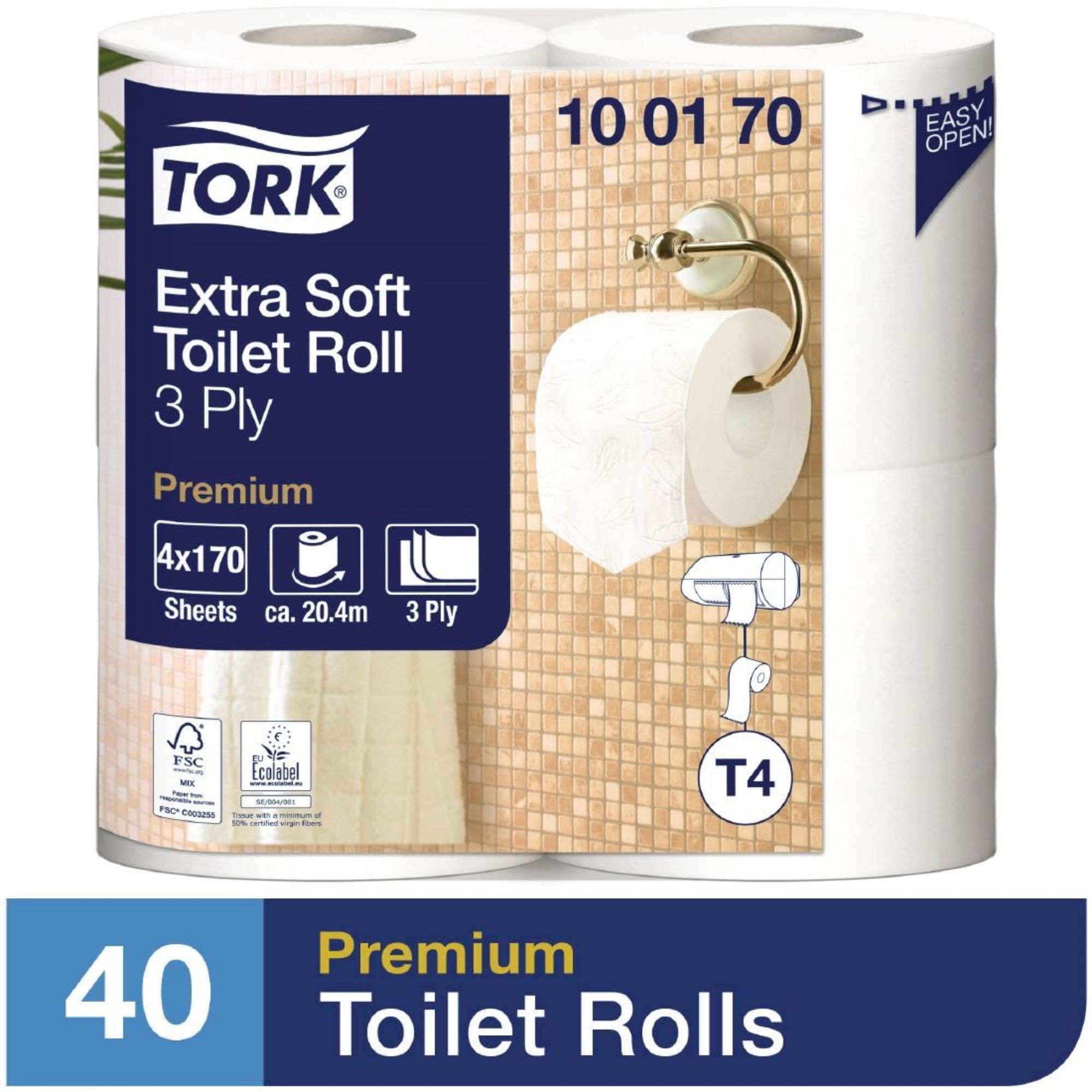 Picture of Tork Extra Soft Premium Toilet Rolls (36 Pack)