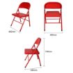 Picture of Bolero Folding Metal Chairs Red (4 Pack)