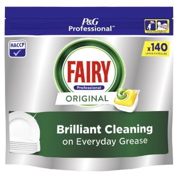 Picture of Fairy Professional All in One Dishwasher Capsules Lemon 140 Caps (2 Pack)