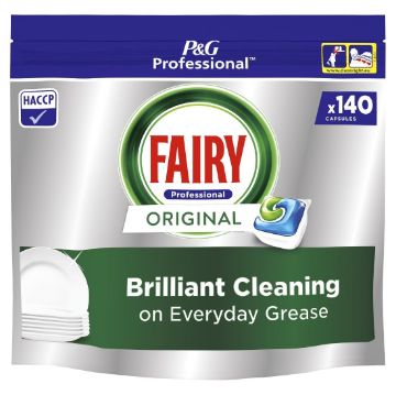Picture of Fairy Professional All in One Dishwasher Capsules Original 140 Caps (2 Pack)