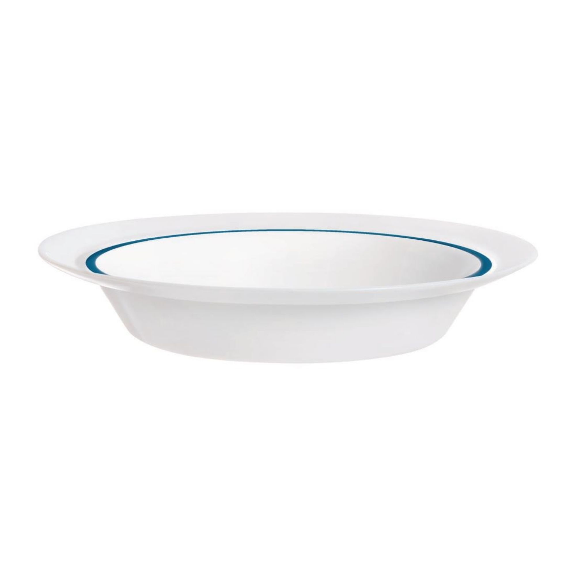 Picture of Autonomy Soup Dishes Blue Border 230mm (12 Pack)