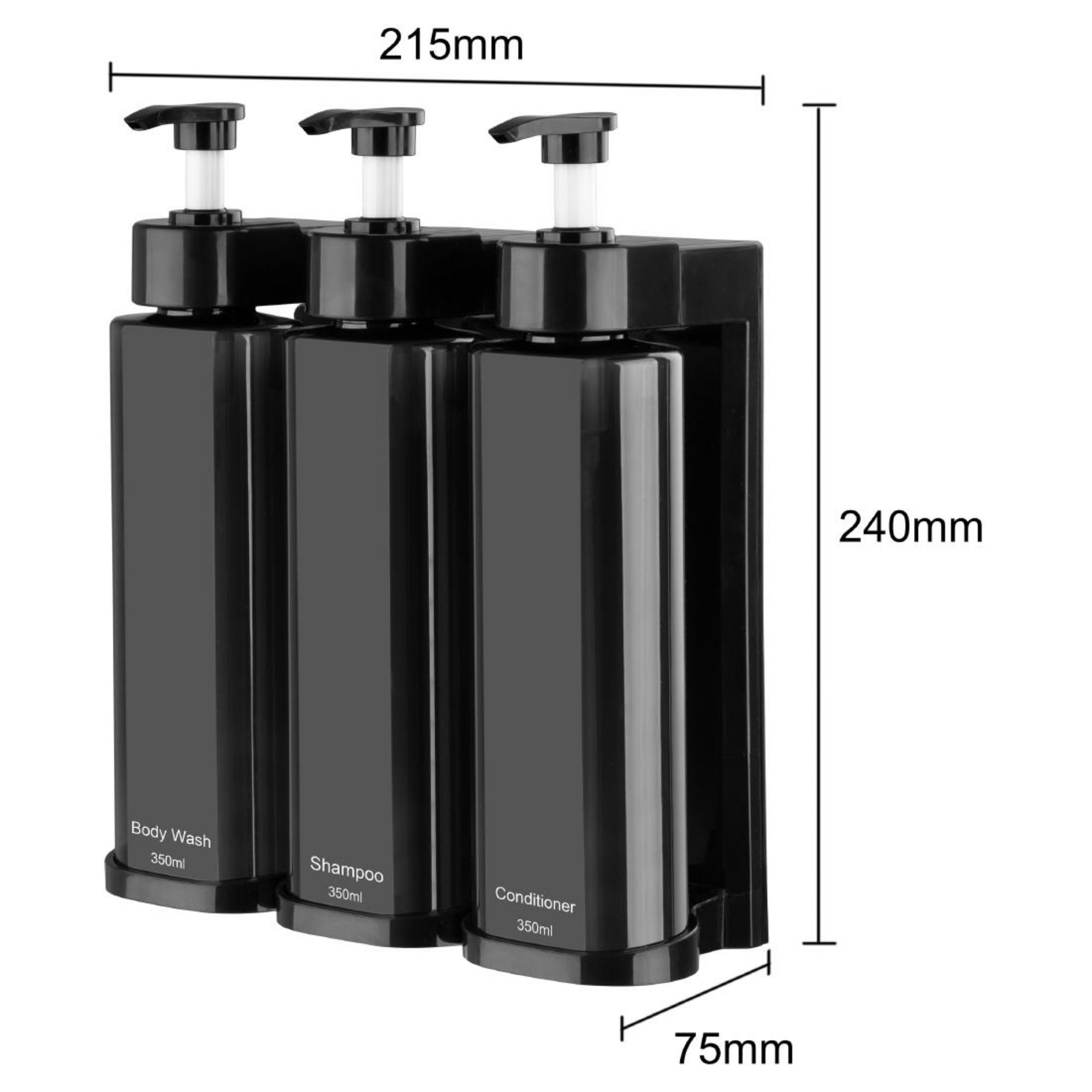 Picture of Nisbets Essentials Triple Shower Pump Dispenser