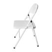 Picture of Bolero Folding Metal Chairs White (4 Pack)