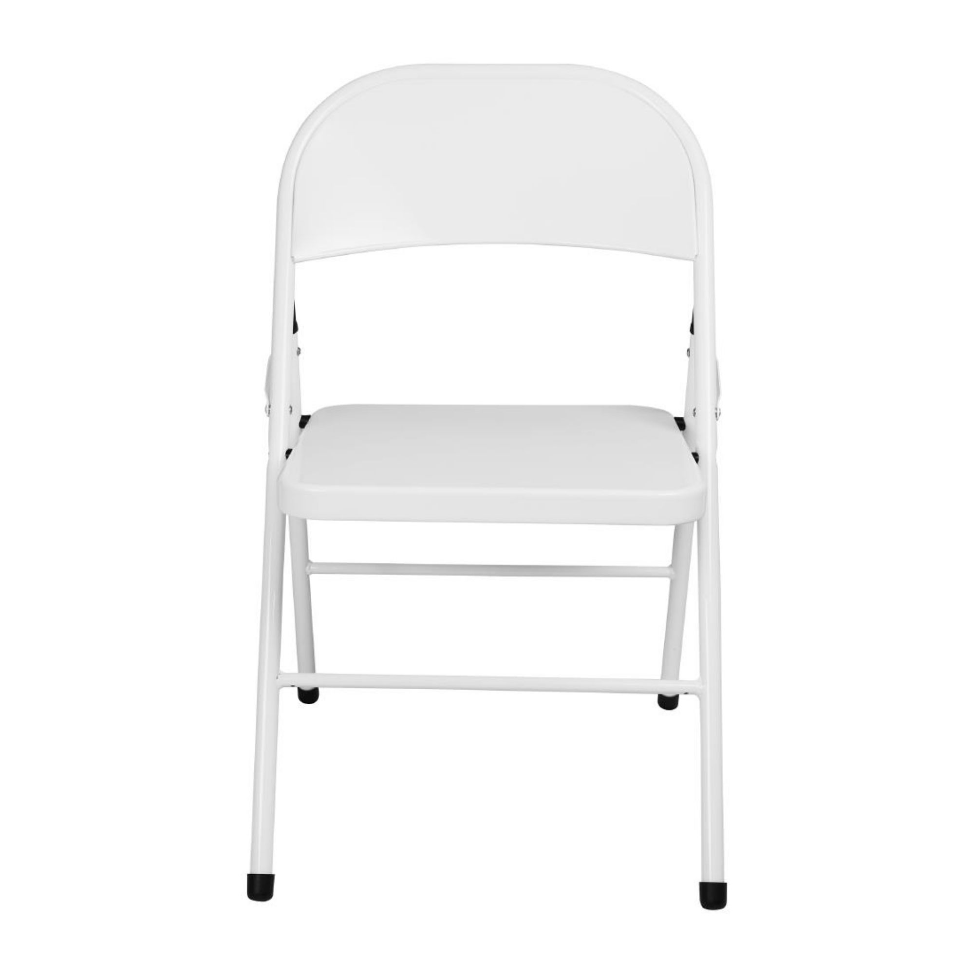 Picture of Bolero Folding Metal Chairs White (4 Pack)