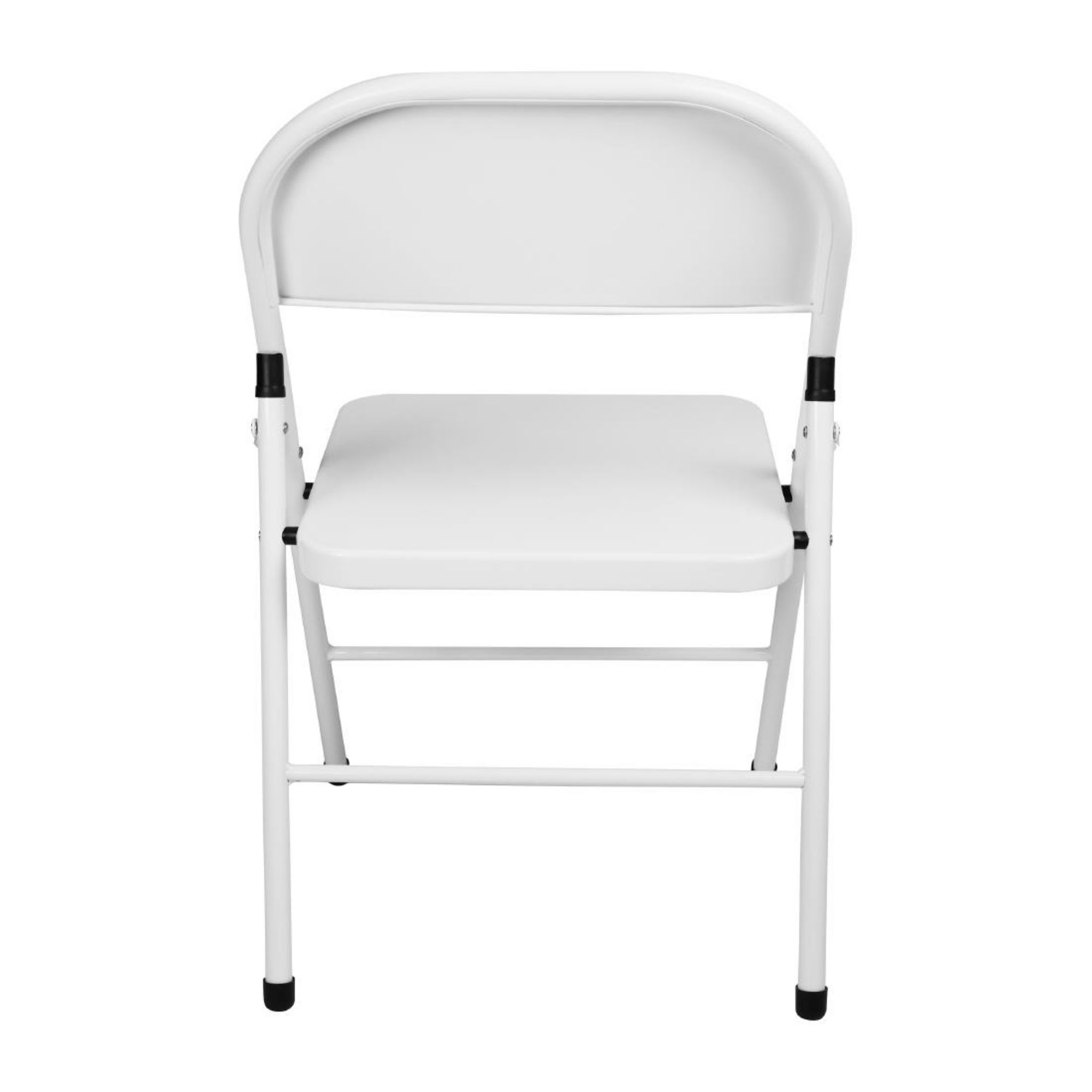 Picture of Bolero Folding Metal Chairs White (4 Pack)