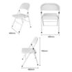 Picture of Bolero Folding Metal Chairs White (4 Pack)