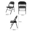 Picture of Bolero Folding Metal Chairs Black (4 Pack)