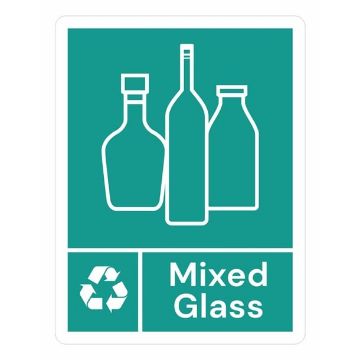 Picture of Jantex Slim Bin Label - Mixed Glass