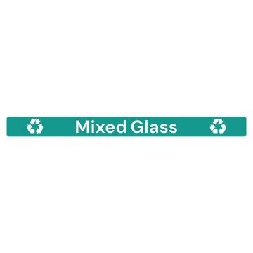 Picture of Jantex Slim Bin Lid Label - Mixed Glass