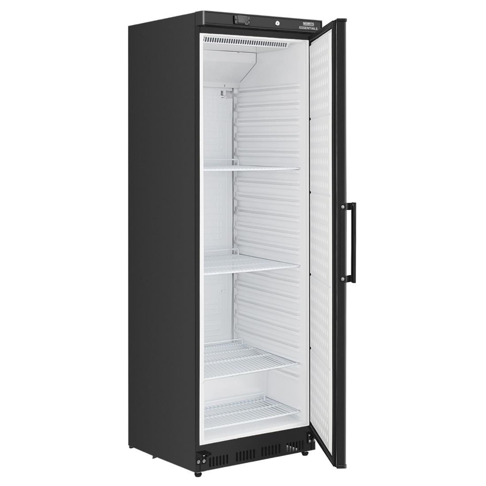 Picture of Nisbets Essentials Upright Refrigerator Black 400Ltr